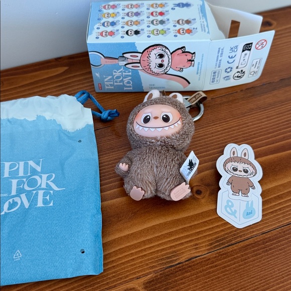 POP MART Labubu Pin for Love: “Q”, “&” (BUNDLE) - Picture 2 of 15